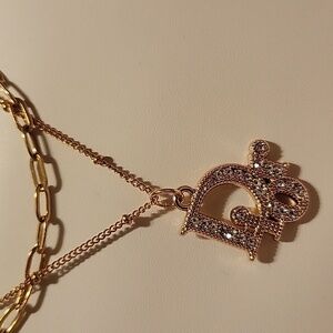 DIOR zipper Charm Gold